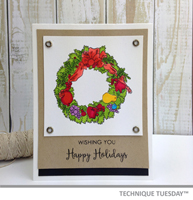 Happy Holidays Wreath