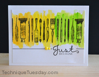 Just Because Brushes Card