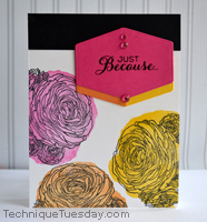 Just Because Hexagon Card