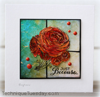 Just Because Ranunculus Card