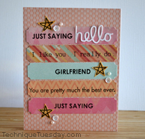 Just Saying Card