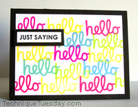 Just Saying Hello Card