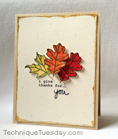 Leaves Card