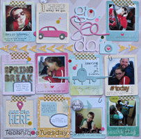 Leaving Scrapbook Page