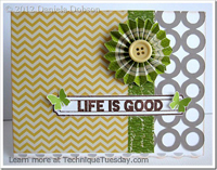 Life Is Good Flower Card
