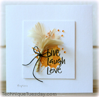 Live Laugh Love Card