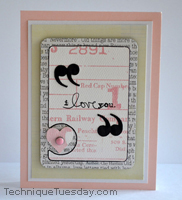 Love You Circle Die Card
