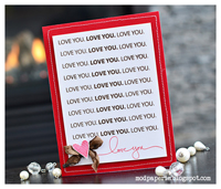Love You Heart Card