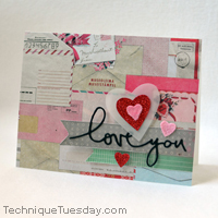 Love You Nested Heart Card