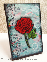 Love You Rose Canvas