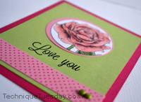 Love You Rose Card