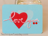 Love You Script Card