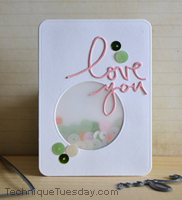Love You Shaker Card