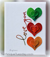 Love You Trio Card