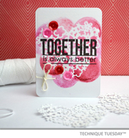 Masked Lacy Heart Story Card