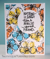 Nothing Better Flowers Card