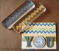 Number One Chevron Card