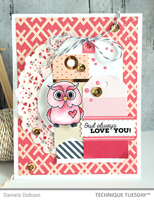 Pink Love You Owl