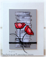 Poppy Pallet Wall Card