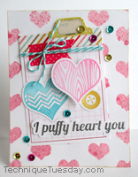Puffy Heart Card