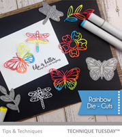 Rainbow Die Cuts - Tips & Techniques Video