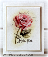 Red Rose Greenhouse Card