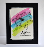 Relax Hibiscus Card
