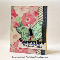 Remember Butterfly Card
