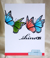Shine On Butterfly Card