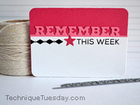Straight Remember Story Card