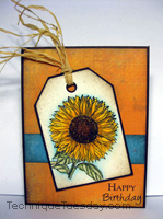 Sunflower Tag