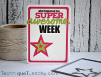 Super Awesome Week Story Card