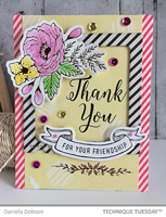 Thank You Banner Flowers