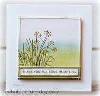 Thank You Label Card