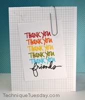 Thank You Friends Card