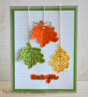 Thank You Leaves Card