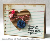 Thanks Heart Card