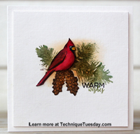 Simply Warm Wishes Bird