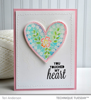 Watercolor Lace Heart