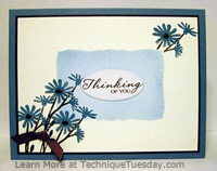 Thinking of You Watercolor Card
