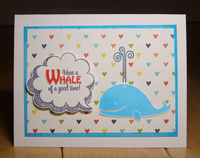 Whale of a Good Time Card