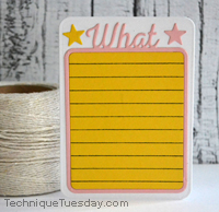 What Lines Story Card