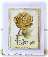 Yellow Rose Greenhouse Card