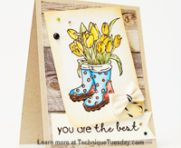 Yellow Tulips Boots