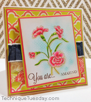 You Are Amazing Carnation Card