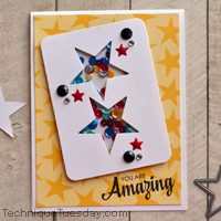 You Are Amazing Shaker Story Card