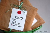 You Are Gift Tag