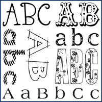 Discontinued Alphabets Stamps