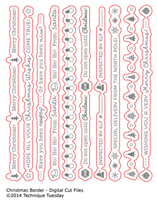 Christmas Borders - Digital Cut Files