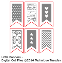 Little Banners - Digital Cut Files